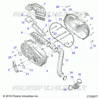 TREN, CLUTCH COVER AND DUCTING