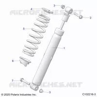 SUSPENSION, SHOCK TRASERO