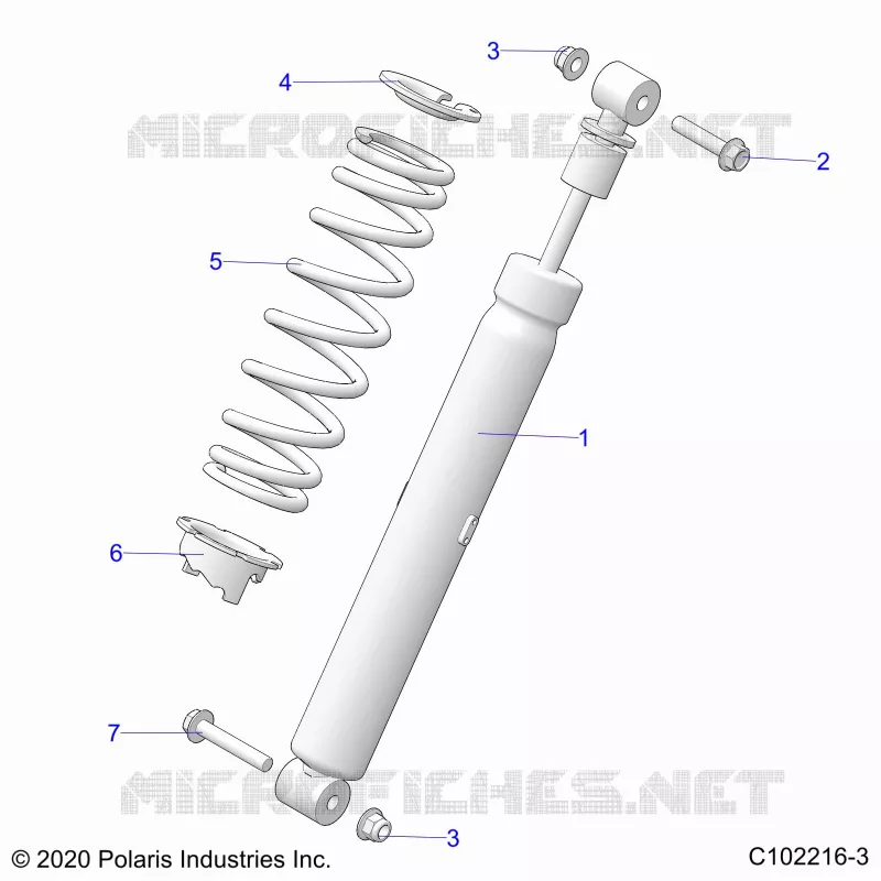 SUSPENSION, SHOCK TRASERO