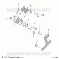 BRAKES, PINZA FRENO TRASEIRA