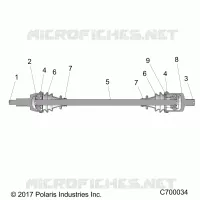 TREN, FRONT HALF SHAFT