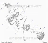 ENGINE, STATOR AND FLYRUEDA