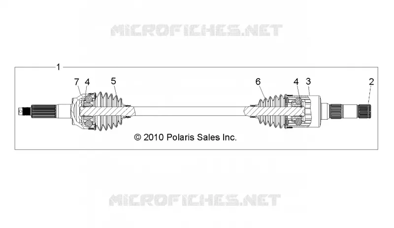 TREN, REAR HALF SHAFT, RH