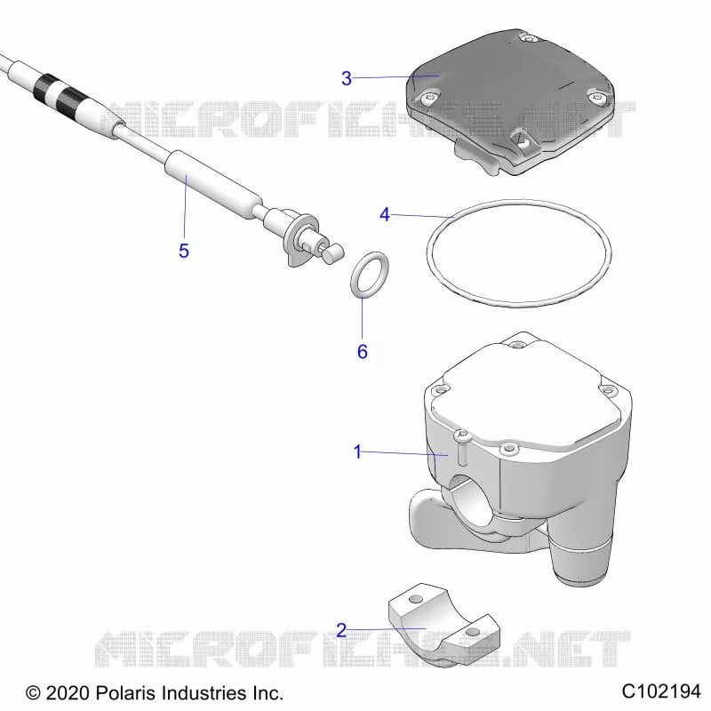 GOBIERNO, CONTROLS, THROTTLE ASM. AND CABLE