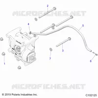 TREN, GEARCASE MOUNTING, REAR