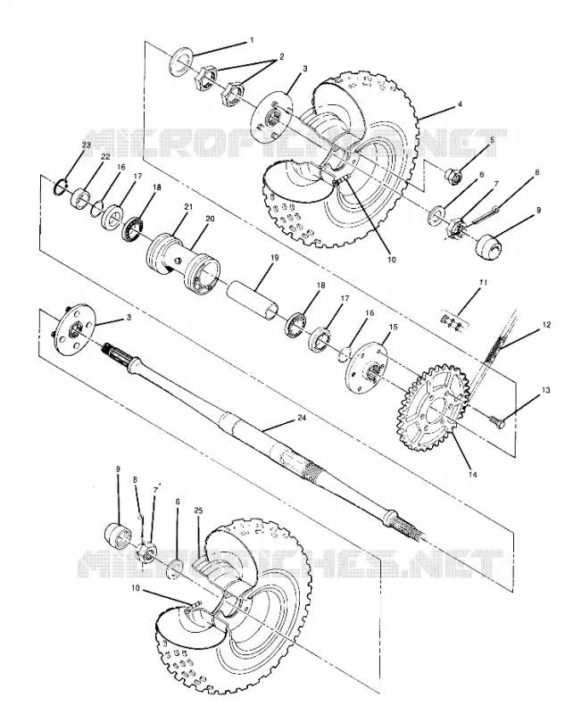 RUEDA TRASERA DRIVE ASSEMBLY (4914891489017A)