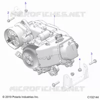 MOTOR, MOTOR AND TRANSMSSION MOUNTING