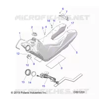 SISTEMA DE COMBUSTIBLE, FUEL TANK ASM.