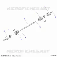 TREN, REAR HALF SHAFT