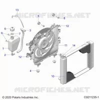 ENGINE, SISTEMA DE REFRIGERACIÃ“N, RADIATOR, FAN & OVERFLOW BOTTLE
