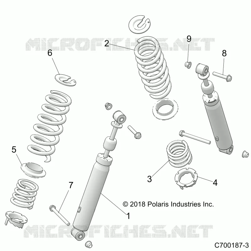 SUSPENSION TRASERA SHOCK MOUNTING