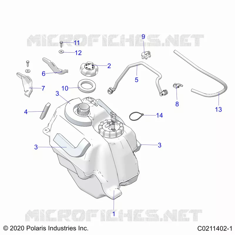SISTEMA DE COMBUSTIBLE, FUEL TANK ASM.