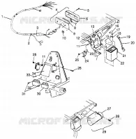 ELECTRICA/LUZ DE LA COLA SPORT 400L W97BA38C AND TRAIL BLAZER W97BA25C (4940124012C004)