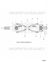 DRIVE TRAIN, TRASERO DEL EJE DE TRANSMISION