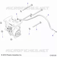 TREN, GEARCASE MOUNTING, REAR