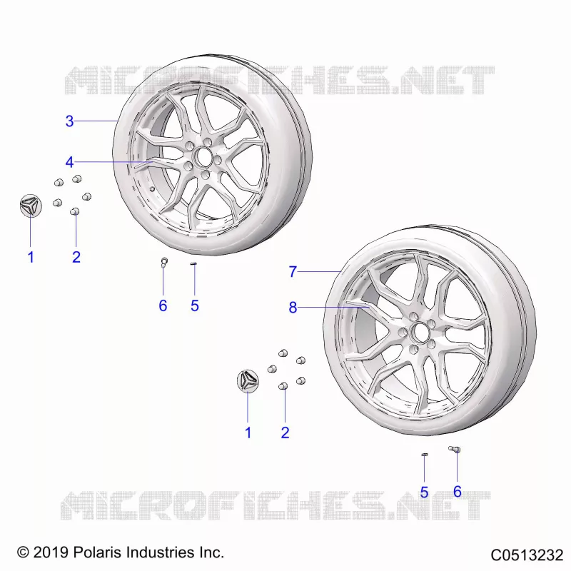 RUEDAS, FRONT AND REAR (SL MODELS)