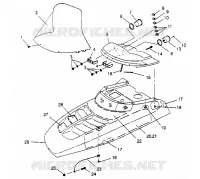MONTAJE CAMPANA  500 EFI 0952774, EFI SKS 0952574,   EFI SKS PT 0952974, and (4929052905A014)