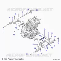 MOTOR, MOUNTING & LONG BLOCK- A24SEA50B1/B3 (C102397)