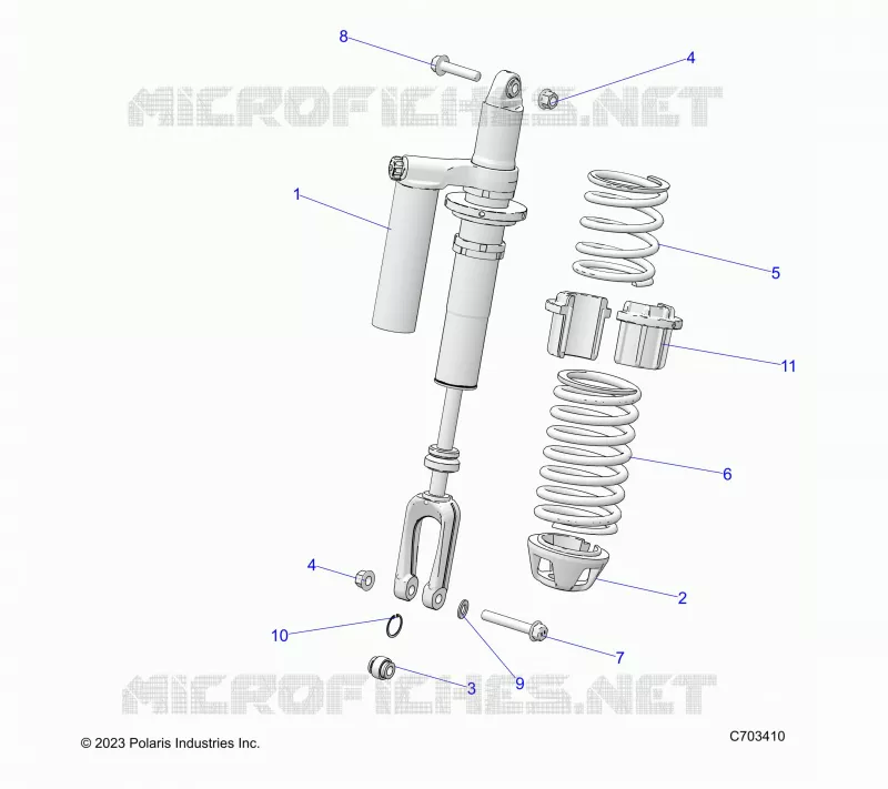 SUSPENSION, CHOQUE FRONTAL MOUNTING
