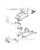 GASOLINA TANK AND CARBURADOR MOUNTING
