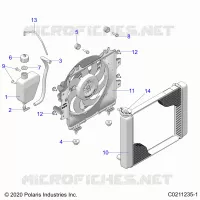 ENGINE, SISTEMA DE REFRIGERACIÃ“N, RADIATOR, FAN & OVERFLOW BOTTLE