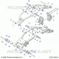 SUSPENSION TRASERA CONTROL ARM, MOUNTING
