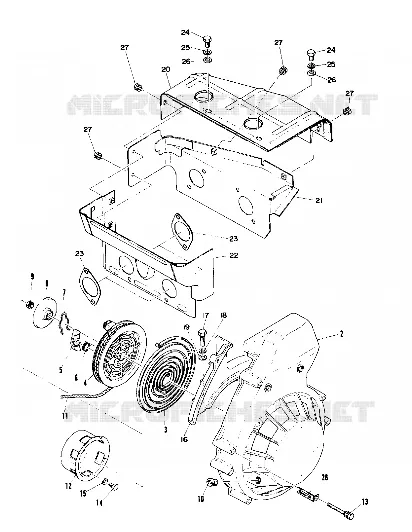 ARRANQUE DE RETROCESO AND BLOWER HOUSING (TRAIL) (4909500950039A)