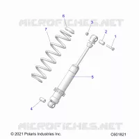 SUSPENSION, SHOCK TRASERO TRACK (7045713)