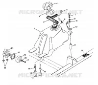 GASOLINA TANK SPORTSMAN 500 W969244 and SWEDISH SPORTSMAN 500 S969244 (4936093609A014)