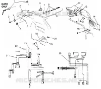 CONSOLA Y CABLE DE MAZO 600 XCR SP 0965677 and EUROPEAN 600 XCR SP E965677 (4932063206A011)