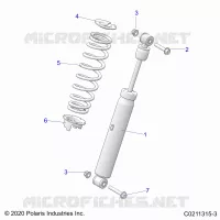 SUSPENSION, SHOCK TRASERO