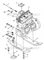 MONTAJE DEL MOTOR HURRICANE B974473 and Intl. HURRICANE I974473 (4941044104B002)