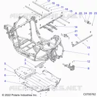 CHASSIS, MAIN FRAME AND ESQUÃD PLATES