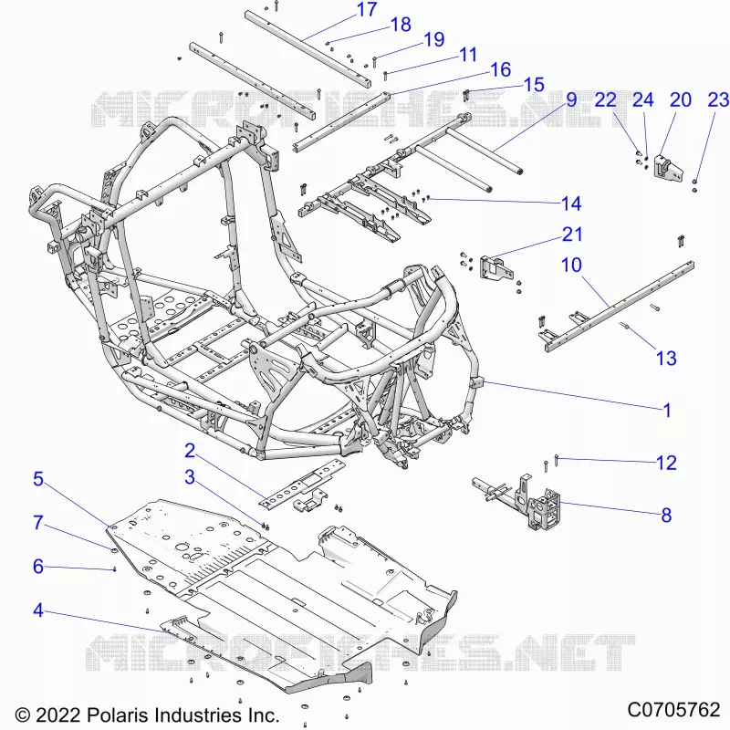 CHASSIS, MAIN FRAME AND ESQUÃD PLATES