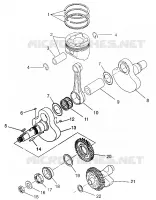 CIGUEÑAL AND PISTÓN MAGNUM 4X4 W968144 AND SWEDISH MAGNUM 4X4 S968144 (4936053605D002)