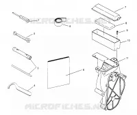 KIT DE HERRAMIENTA 500 CARB 0962764, 500 CARB SKS 0962564, EUROPEAN 500 CARB SKS E962 (4931873187B009)