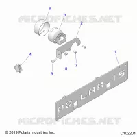 ELECTRICA, FOG LAMP AND FRONT LICENSE BRACKET