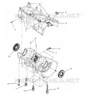 CAJA DEL CIGÜEÑAL 440 XCR 0961660 (4932113211C009)