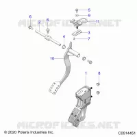 CONTROLES, FOOT CONTROLES AUTO- T23AASGD/HD/TGD/HD (C0514451)