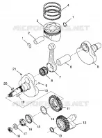 CIGUEÑAL AND PISTÓN  SCRAMBLER 500 W97BC50A (4943074307D004)