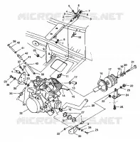 MONTAJE DEL MOTOR Scrambler 400 W98BC38C (4947254725A009)