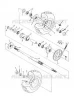 TRASERO conjunto de accionamiento RUEDA 250 6x6 / W928727 (4922842284023A)