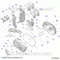 TREN, CLUTCH COVER AND DUCTING