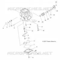 MOTOR, CARBURADOR LOWER