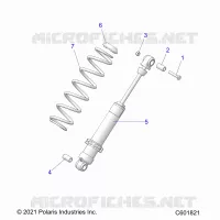 SUSPENSION, SHOCK TRASERO TRACK
