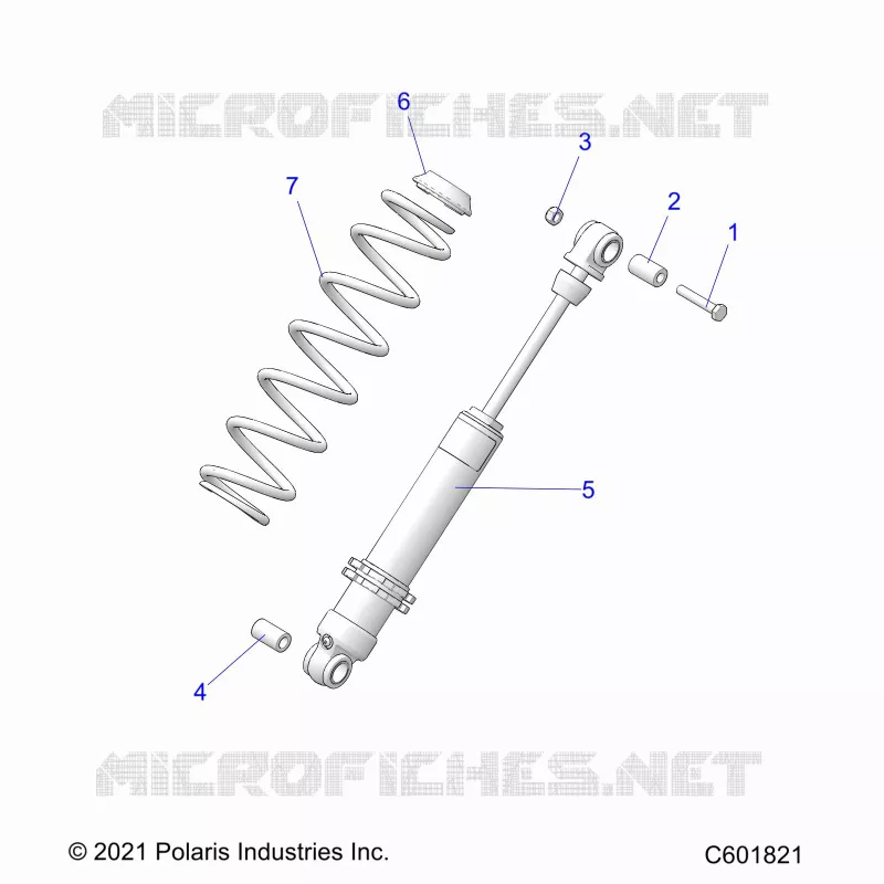 SUSPENSION, SHOCK TRASERO TRACK (7045816)