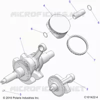 ENGINE, CIGUEÑAL, PISTON AND BALANCE SHAFT