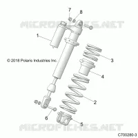 SUSPENSION, CHOQUE FRONTAL MOUNTING