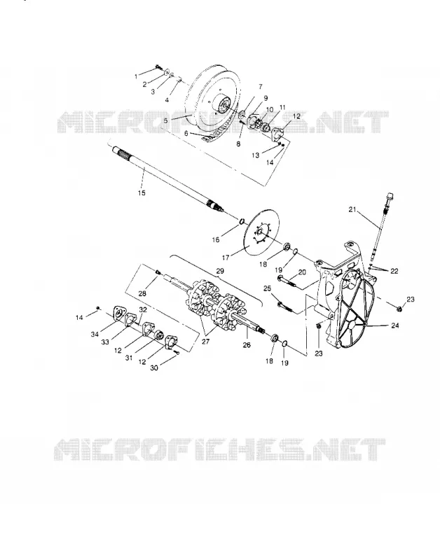 TREN ASSEMBLY SPORT 0950443, SPORT TOURING 0950243  and EUROPEAN SPO (4928822882B010)