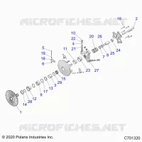 TREN, PRIMARY CLUTCH R22RSJ99A9/B9  (C701320)